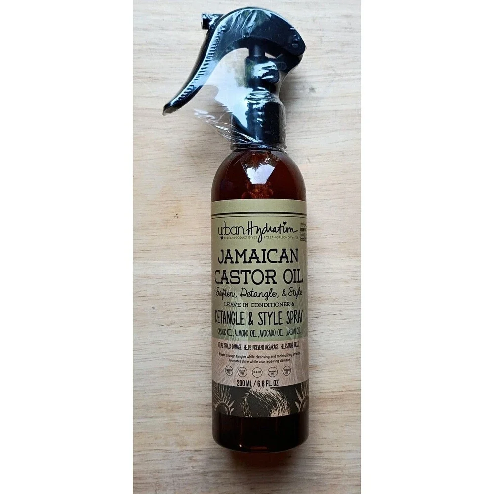 Urban Hydration -‎ Detangle & Style Spray - Jamaican Castor Oil, - 6.8oz
